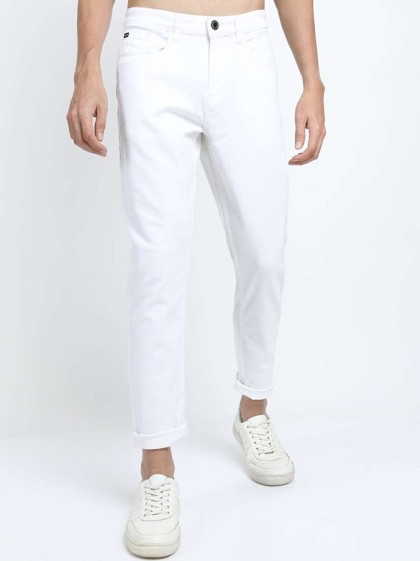 Buy HIGHLANDER Men White Tapered Fit Stretchable Jeans Jeans for Men 17280342 Myntra