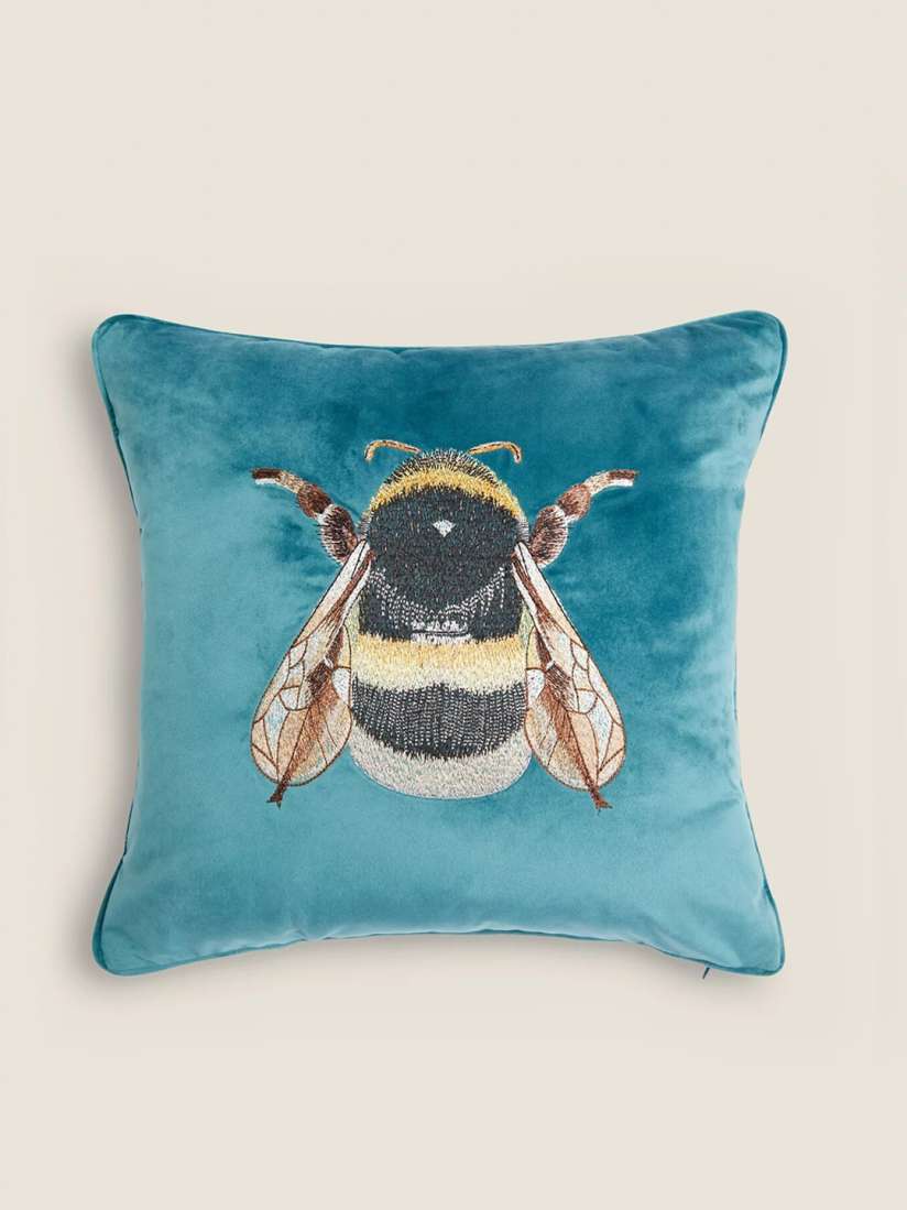 Buy Marks Spencer Green Embroidered Pre Filled Square Cushion Cushions for Unisex 17282358 Myntra