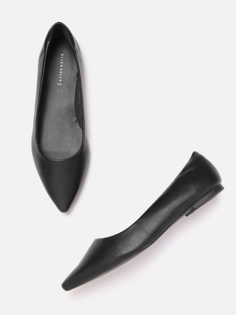 Buy Allen Solly Women Black Solid Ballerinas Flats for Women 17284228 Myntra