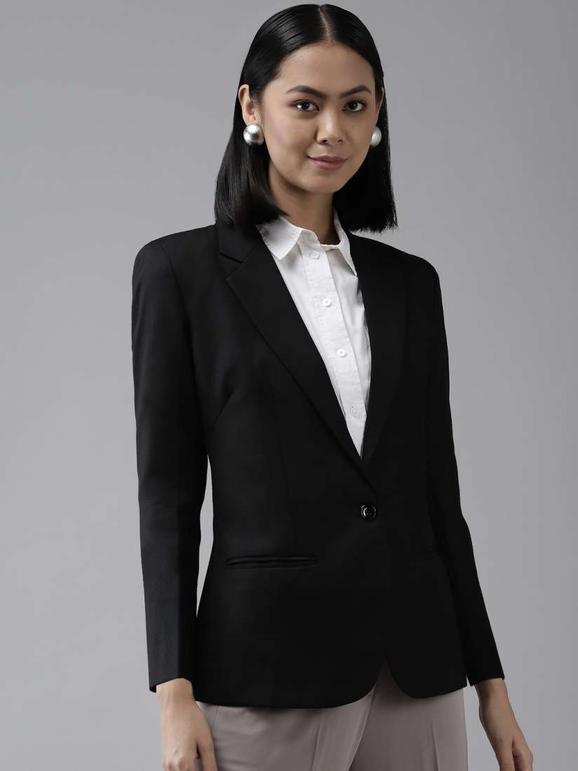 Formal black blazers for ladies sale