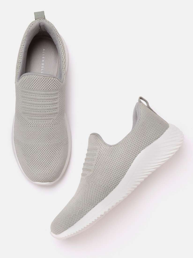 Buy Allen Solly Women Grey Woven Design Slip On Sneakers Casual Shoes for Women 17287028 Myntra