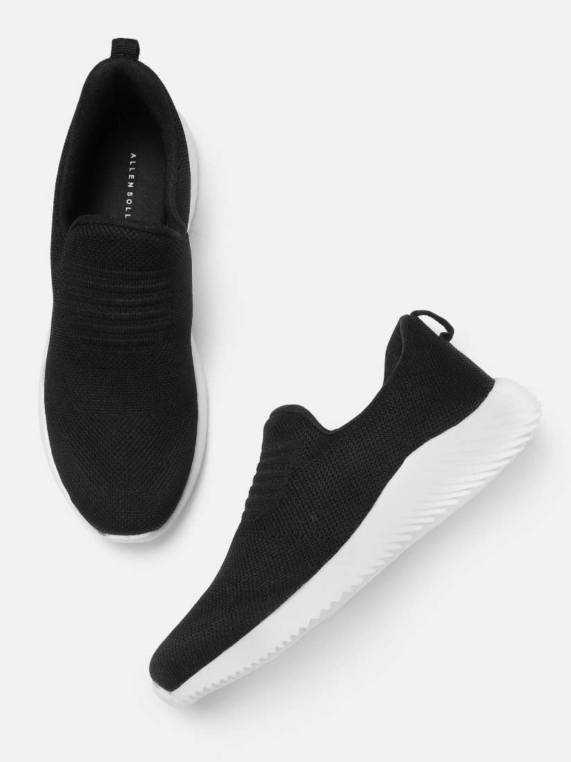 Buy Allen Solly Women Black Woven Design Slip On Sneakers Casual Shoes for Women 17287042 Myntra