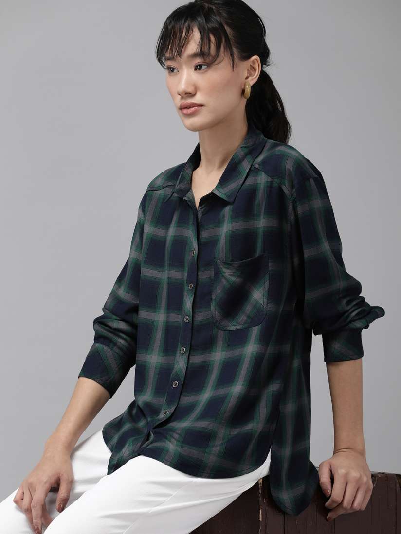 Buy The Roadster Life Co. Checked Casual Shirt Shirts for Women 17289112 Myntra