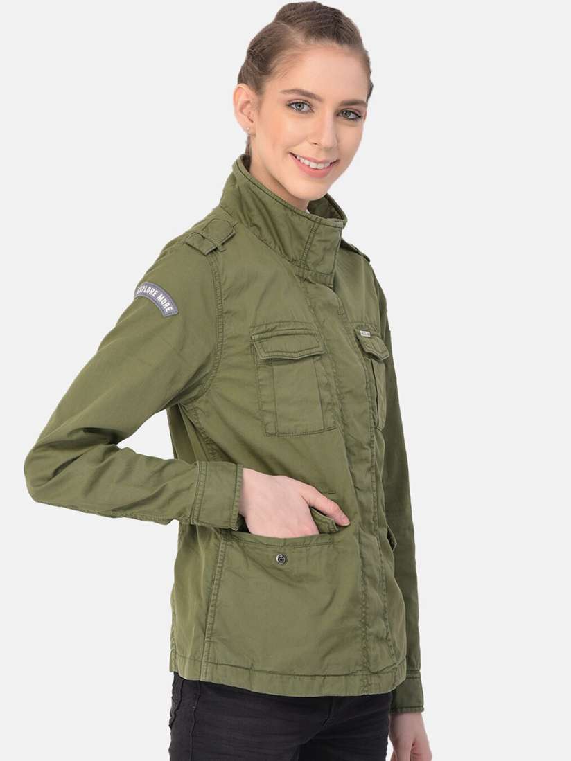 Buy Woodland Green Tailored Jacket Jackets for Women 17296824 Myntra