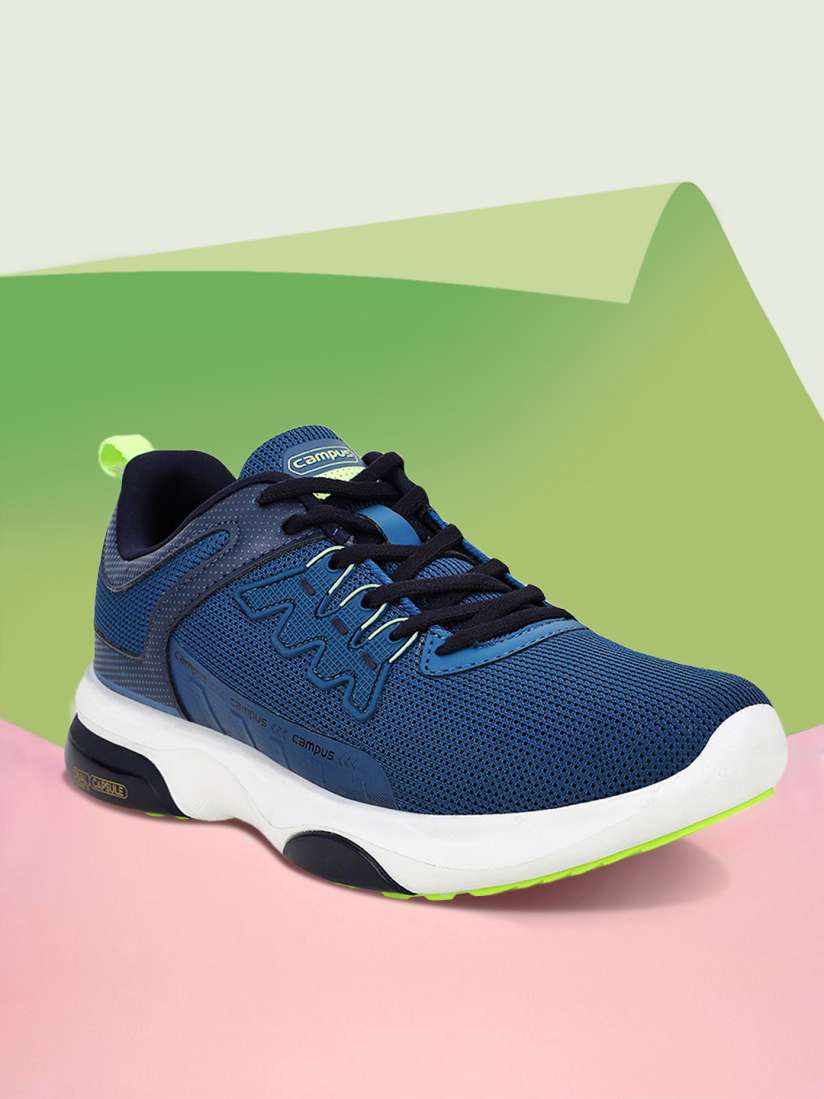 Blue mesh sports shoes hotsell