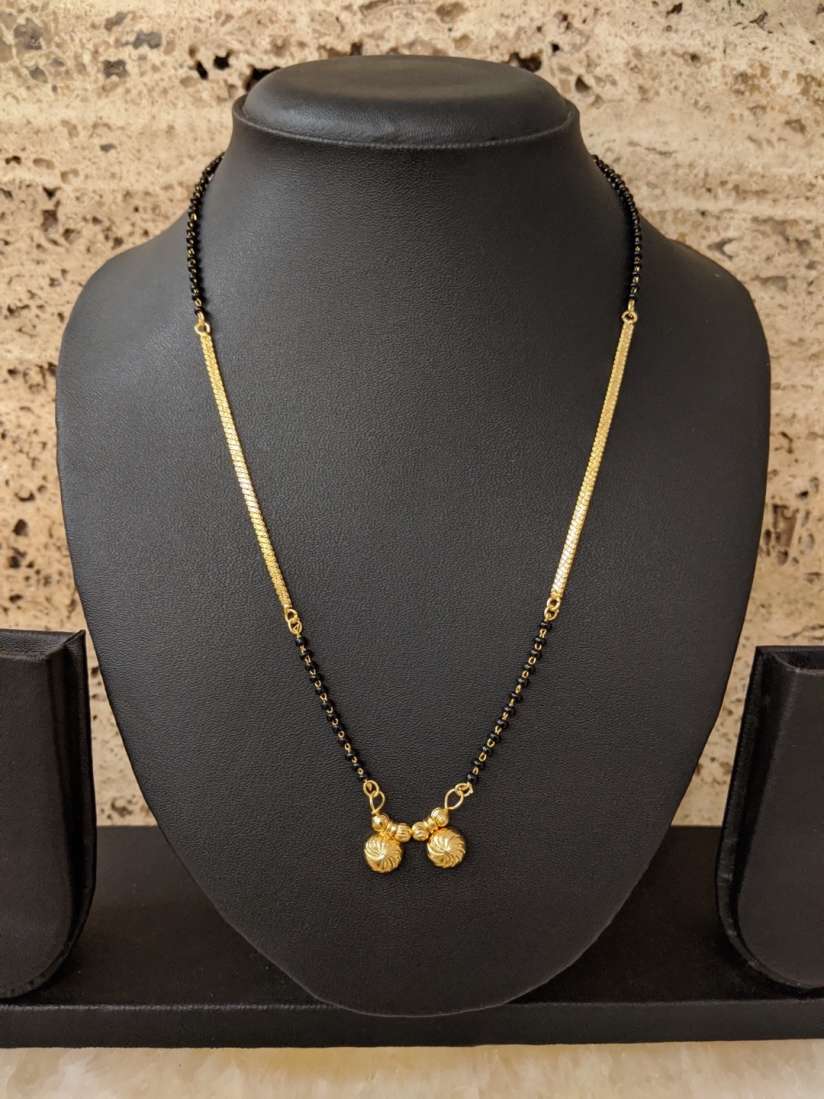 Buy Digital Dress Room Black Gold Plated Beaded Maharashtrian Short Mangalsutra Mangalsutra for Women 17297776 Myntra