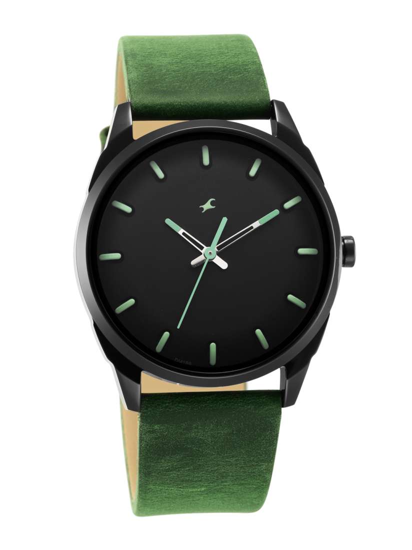 Green fastrack watch sale