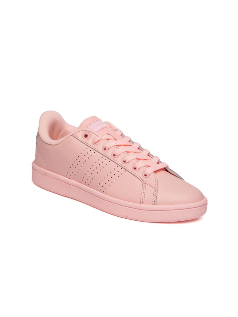 Buy ADIDAS NEO Women Peach Coloured Cloudfoam Advantage Clean Leather Sneakers Casual Shoes for Women 1731106 Myntra