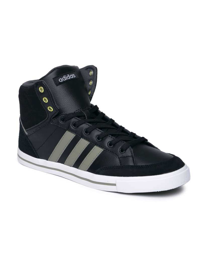 Buy ADIDAS NEO Men Black Cacity Leather Mid Top Sneakers Casual Shoes for Men 1731152 Myntra