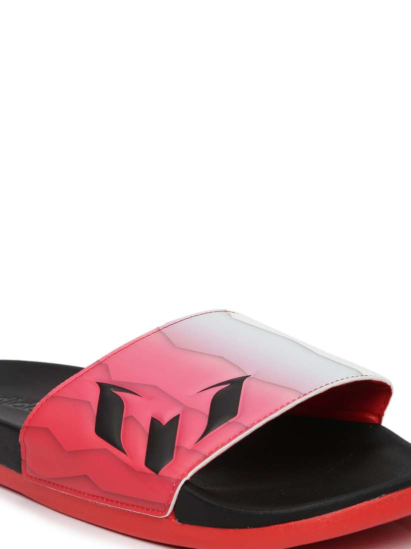 Buy ADIDAS Men Red Black Printed Adilette CF Messi Flip Flops Flip Flops for Men 1731247 Myntra