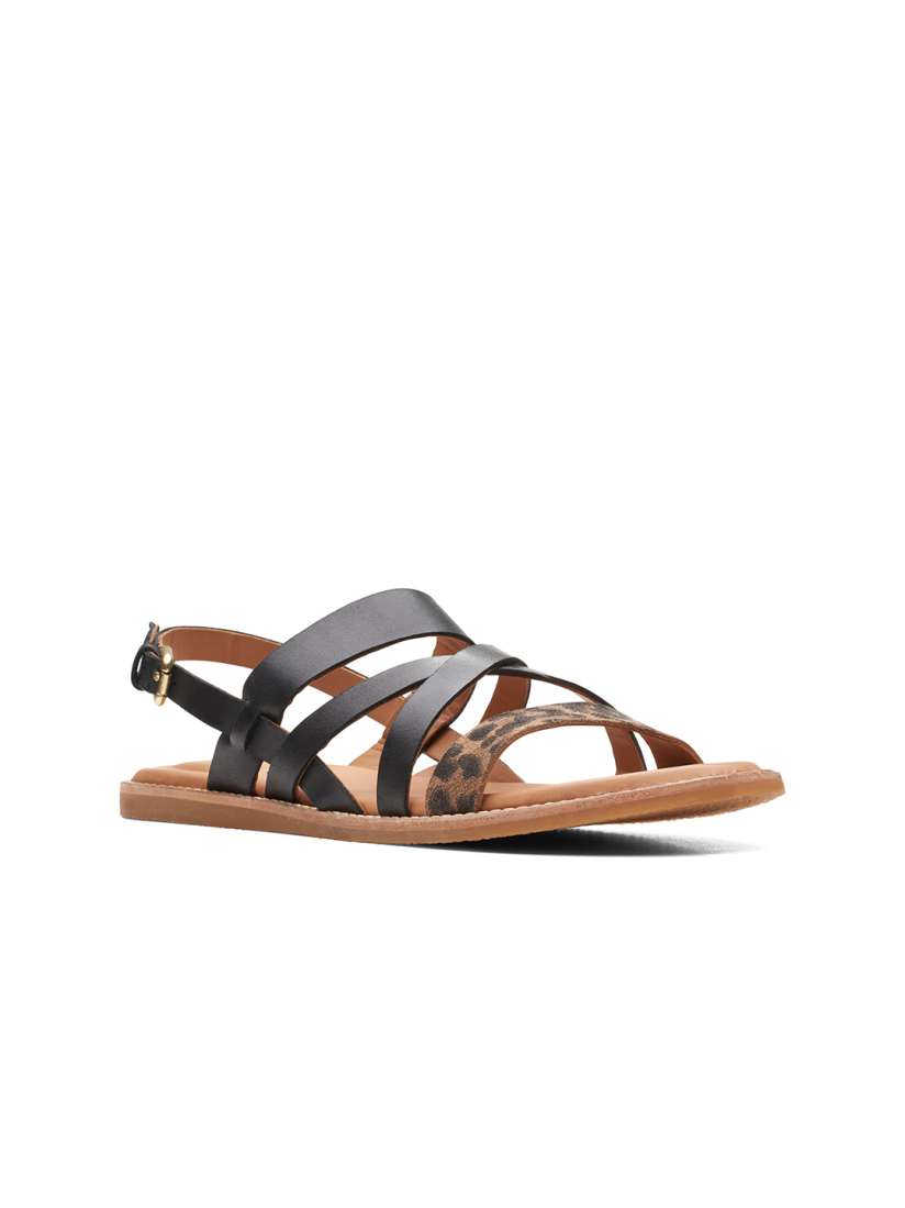 Clarks open toe flats discount