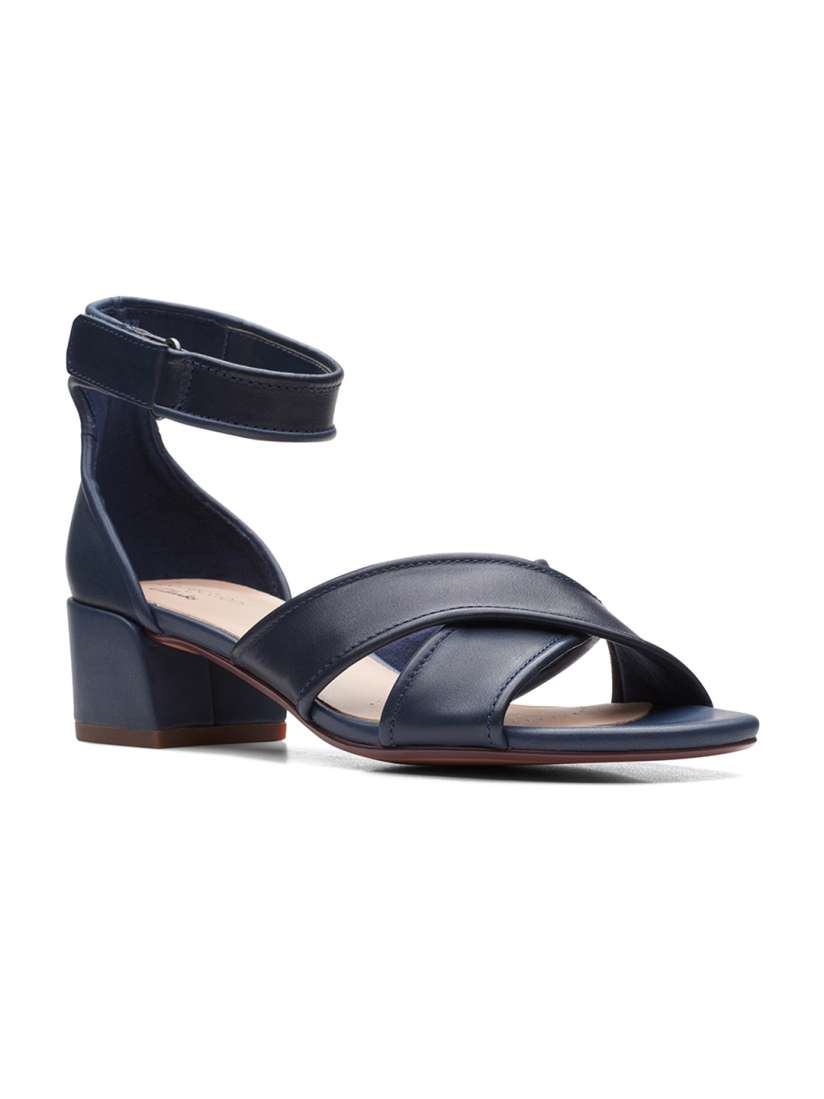 Buy Clarks Open Toe Leather Block Heels Heels for Women 17312756 Myntra