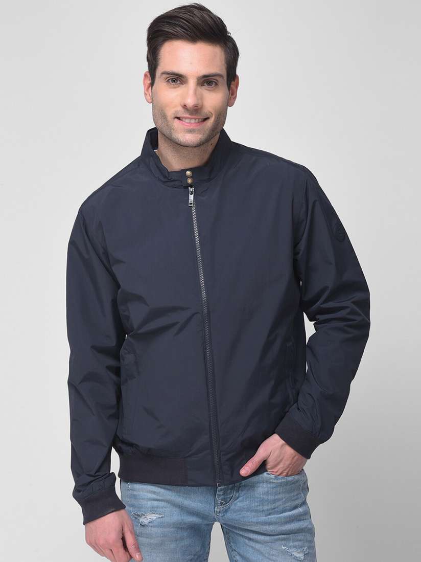 Woodland navy blue jacket sale