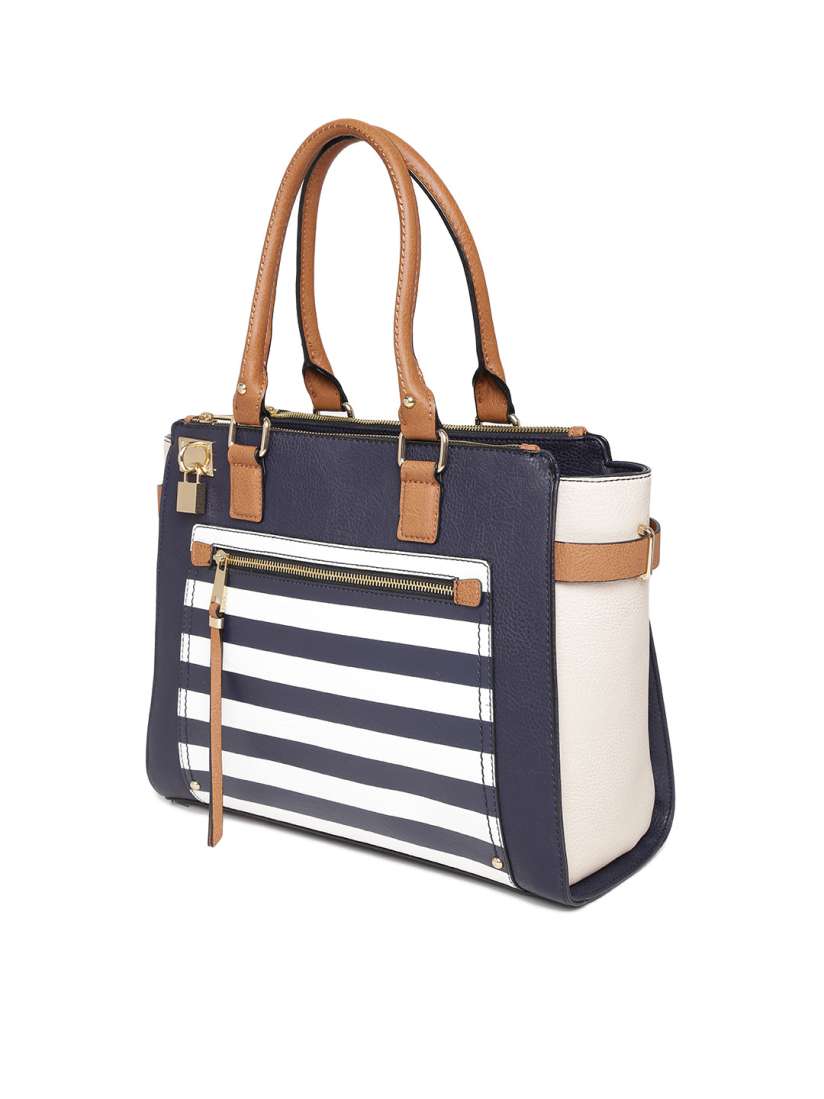 Buy ALDO Navy White Striped Handbag with Sling Strap Handbags for Women 1731380 Myntra