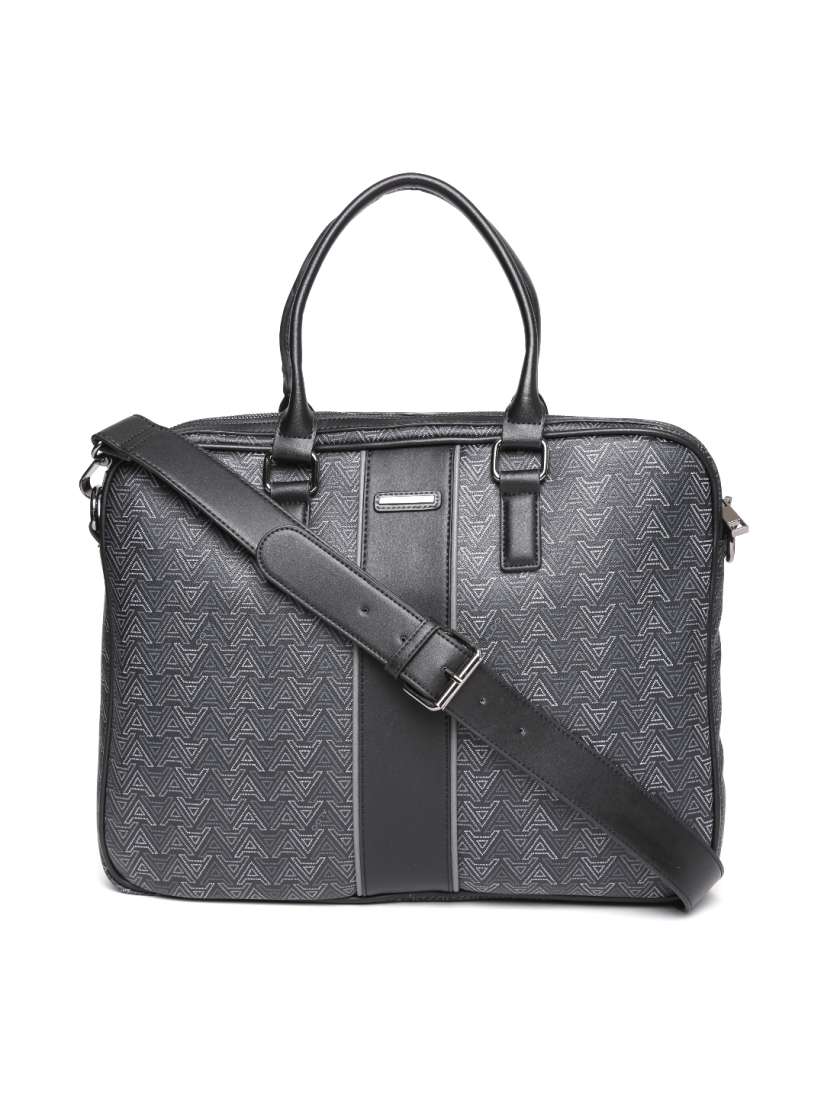 Buy ALDO Men Black Grey Printed Laptop Bag with Shoulder Strap Laptop Bag for Men 1731410 Myntra