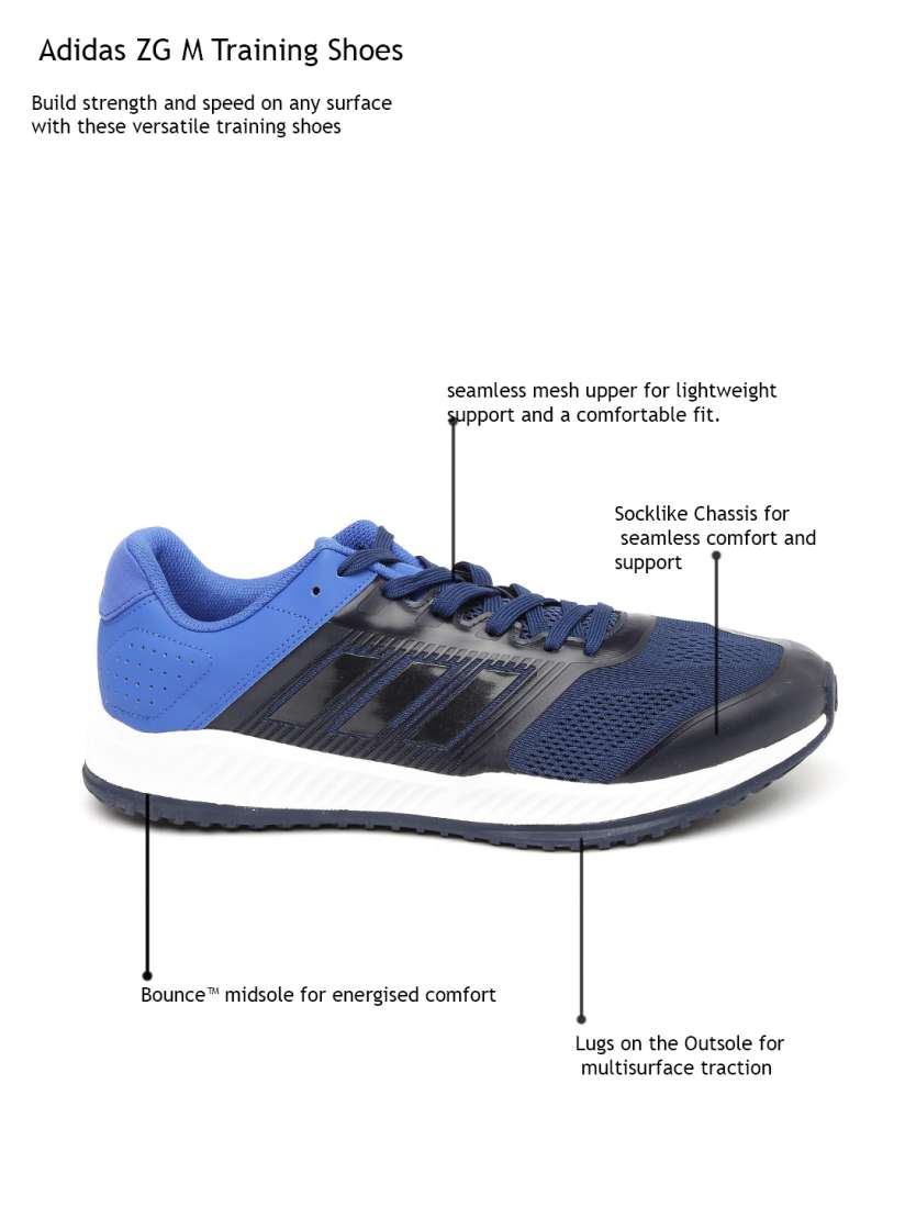 Buy ADIDAS Men Blue ZG Training Shoes Sports Shoes for Men 1731449 Myntra