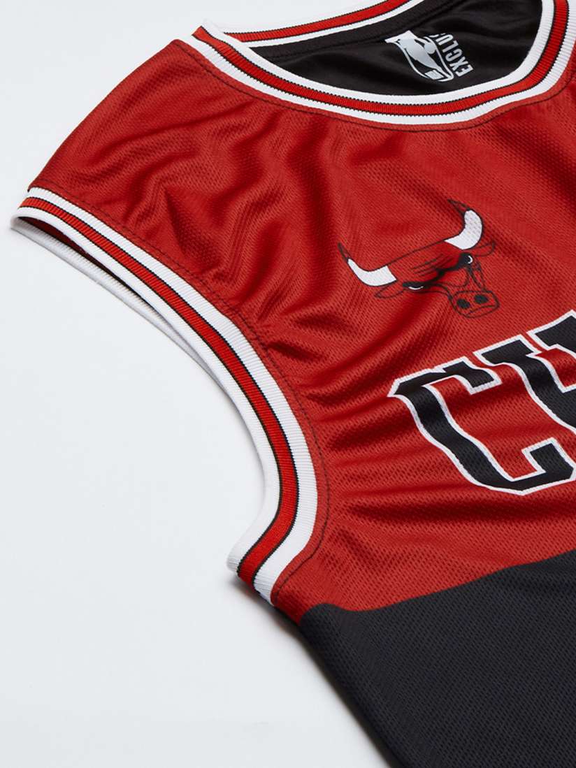 Black and red chicago bulls jersey store