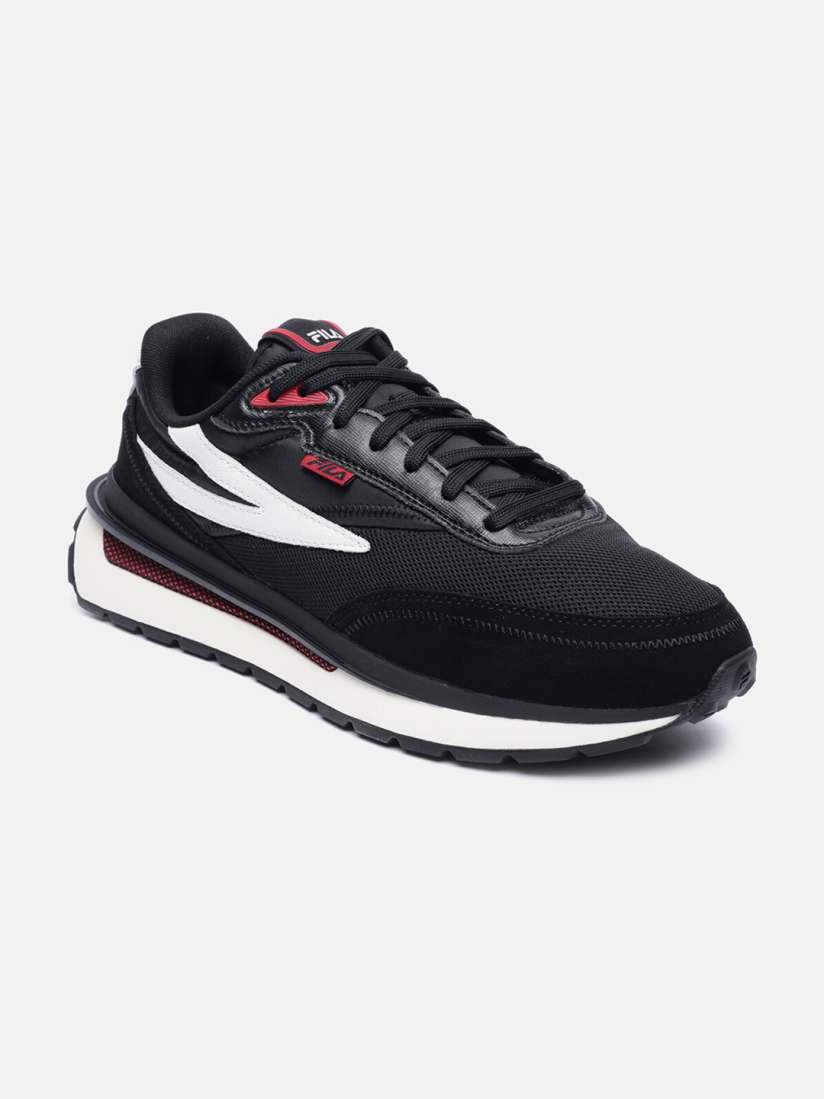 Buy FILA Men Black Printed PU Sneakers Casual Shoes for Men 17319038 Myntra