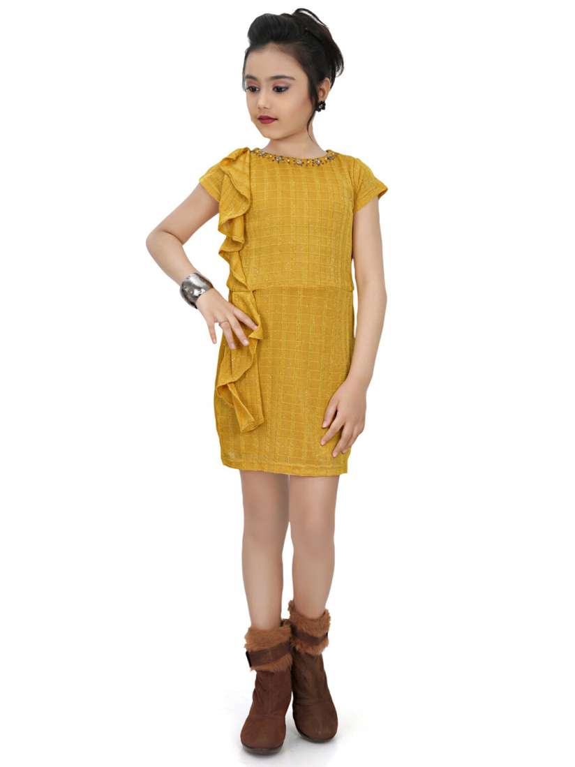 Ladies mustard dress new arrivals