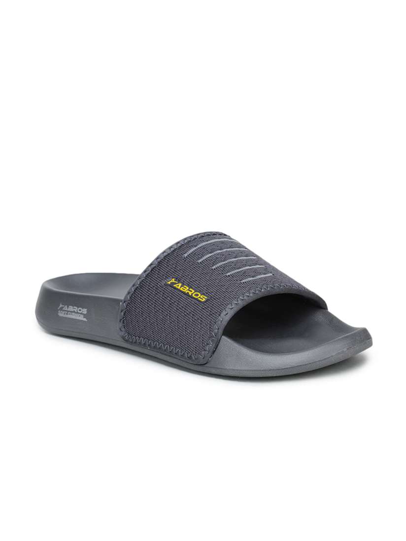 Buy ABROS Men Grey Sliders Flip Flops for Men 17327352 Myntra