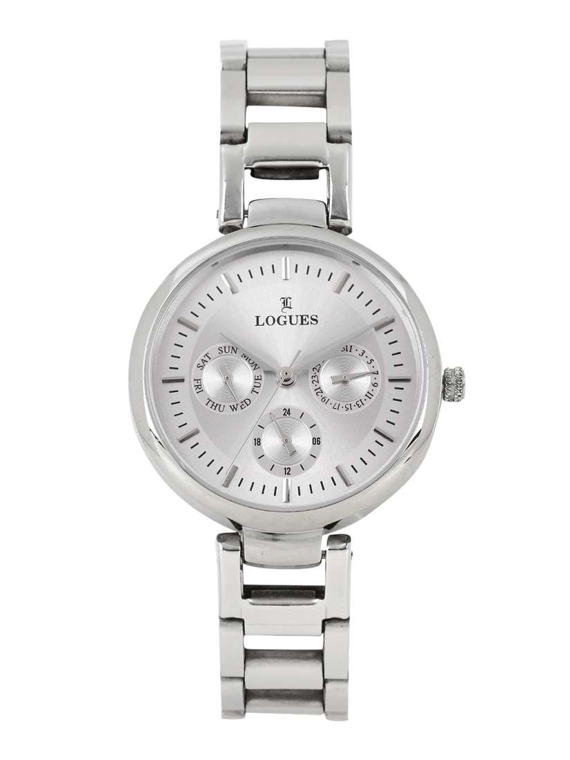 Buy LOGUES Women Silver Toned Multifunction Analogue Watch E703SM Watches for Women 1732972 Myntra