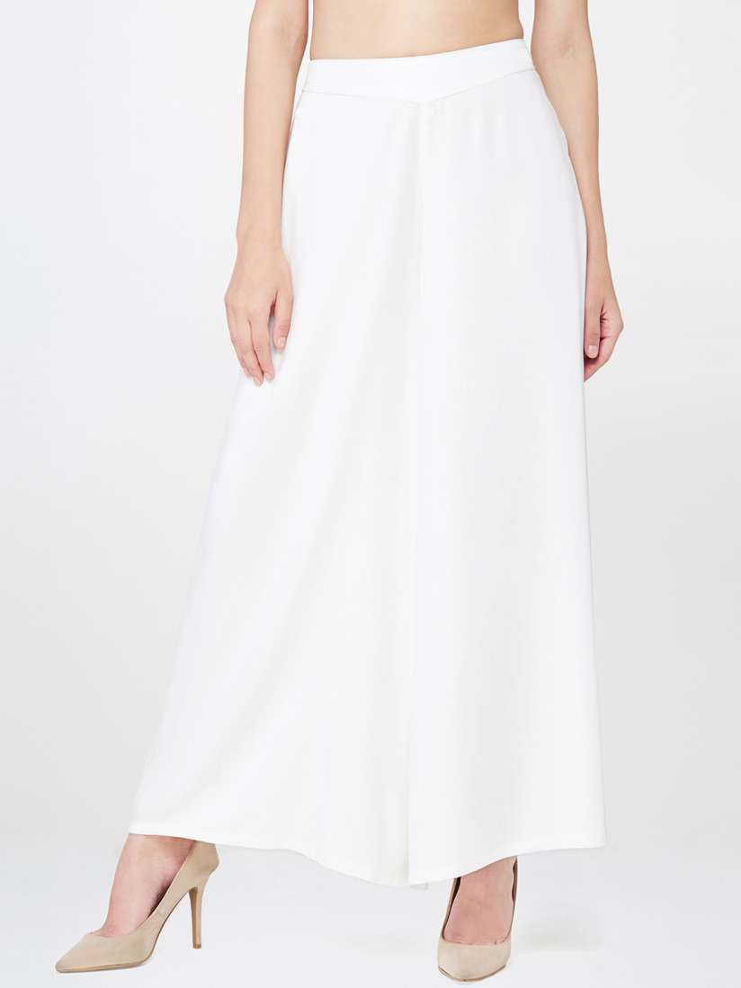 Myntra white palazzo online