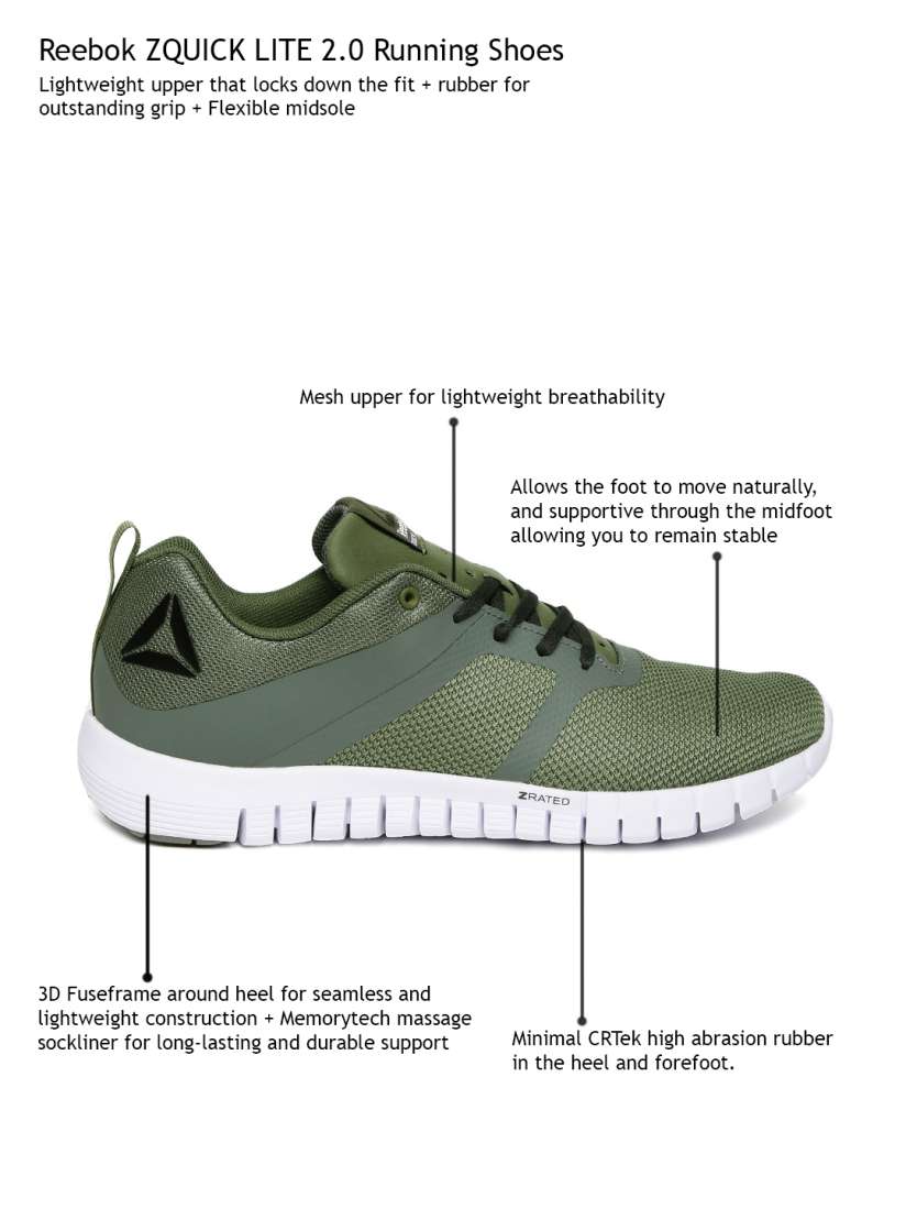 Reebok zquick lite running shoes for men top