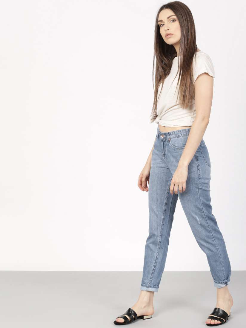 Myntra boyfriend jeans clearance
