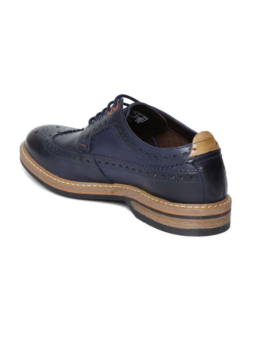 Buy Clarks Men Navy Leather Brogues Formal Shoes for Men 1734428 Myntra
