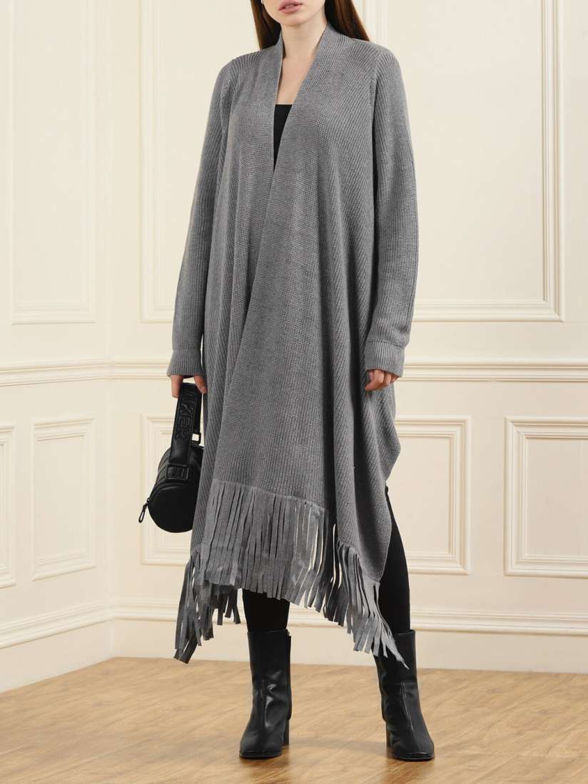 Ted baker fringe sweater top