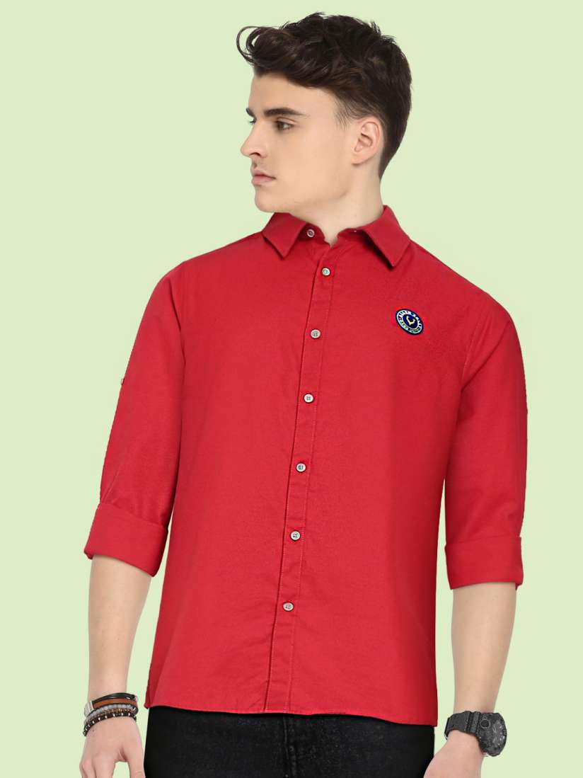Buy Allen Solly Junior Boys Red Solid Casual Shirt Shirts for Boys 17350344 Myntra