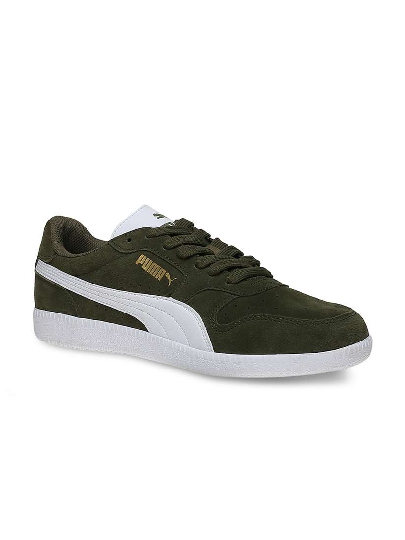 Puma olive green sneakers clearance
