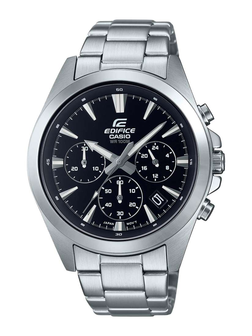 Casio edifice men's stainless steel bracelet watch clearance