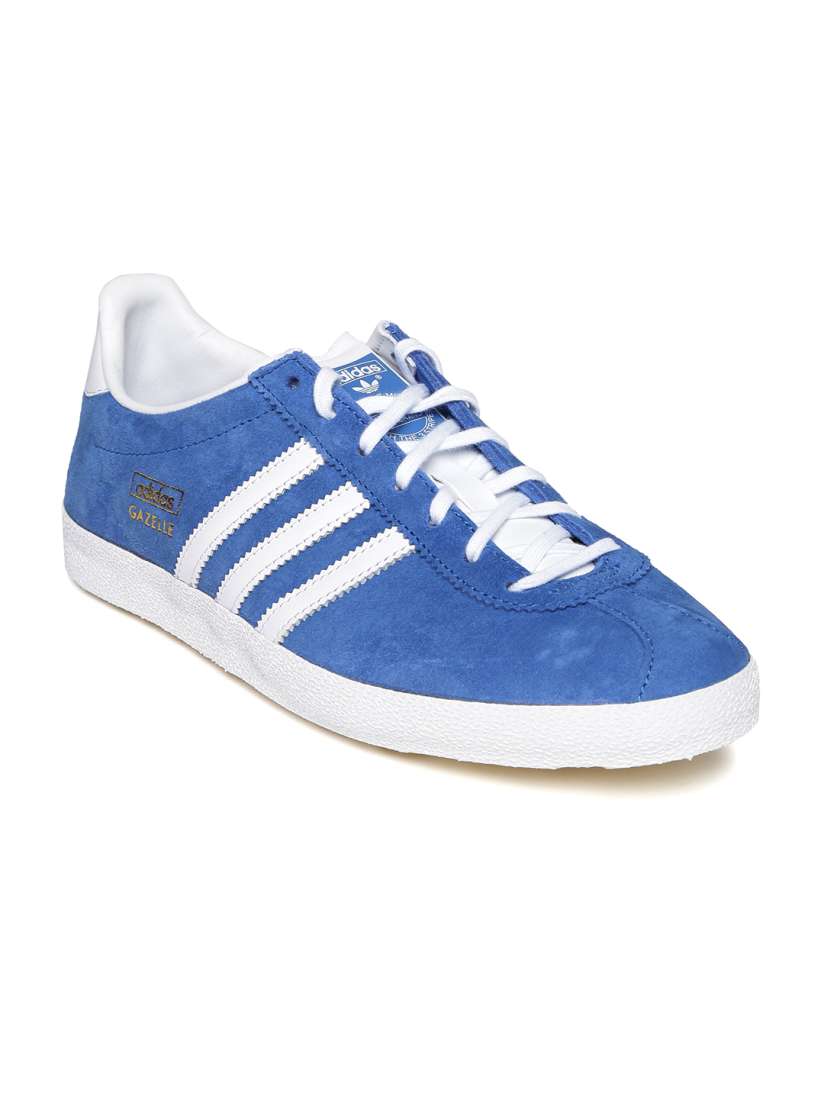 New mens adidas gazelle og blue suede trainers outlet