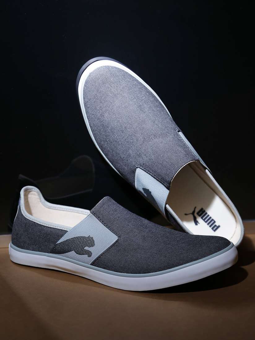 On Shoes Puma Slide Ons Puma Unisex Blue Lazy II DP Solid Slip-Ons