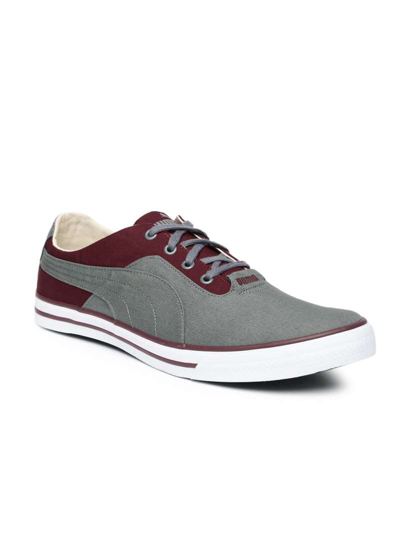 Buy Puma Unisex Grey Maroon Slyde DP Sneakers Casual Shoes for Unisex 1736666 Myntra