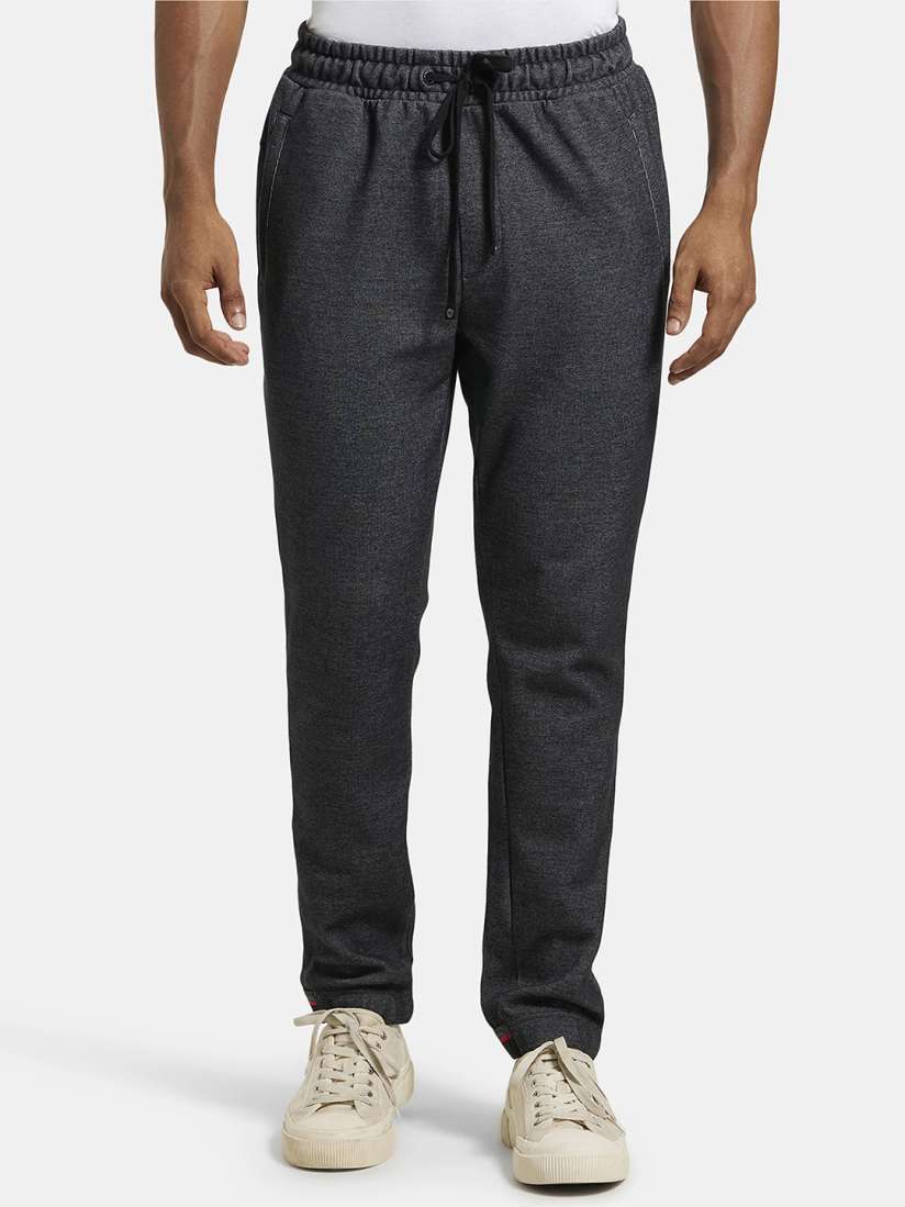 Buy Jockey Combed Cotton Rich Slim Fit Jogger with Zipper Pockets UM36 Lounge Pants for Men 17379666 Myntra