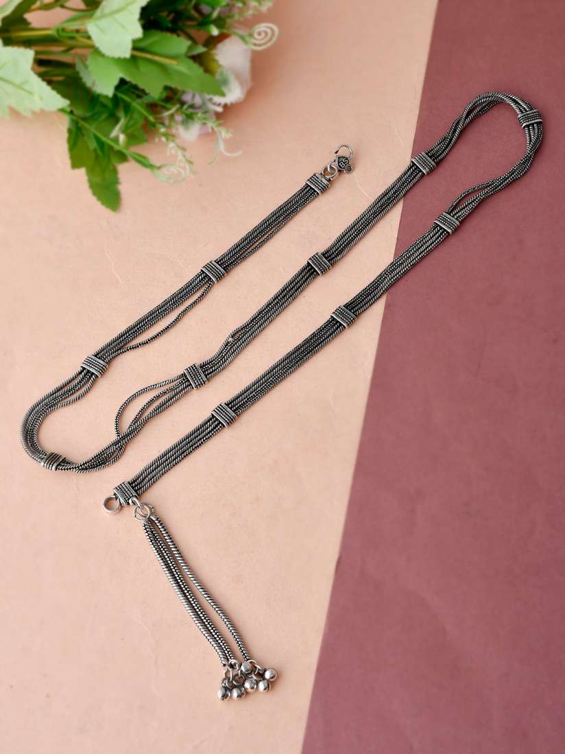 Oxidised waist chain hot sale