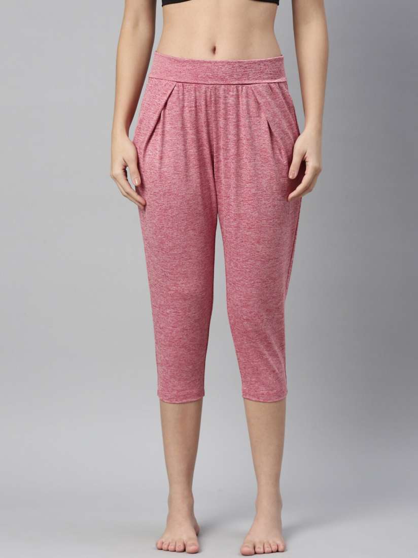 Buy Enamor Women Dry Fit Antimicrobial Capri Yoga Pants With Fold Over Waistband Capris for Women 17387856 Myntra