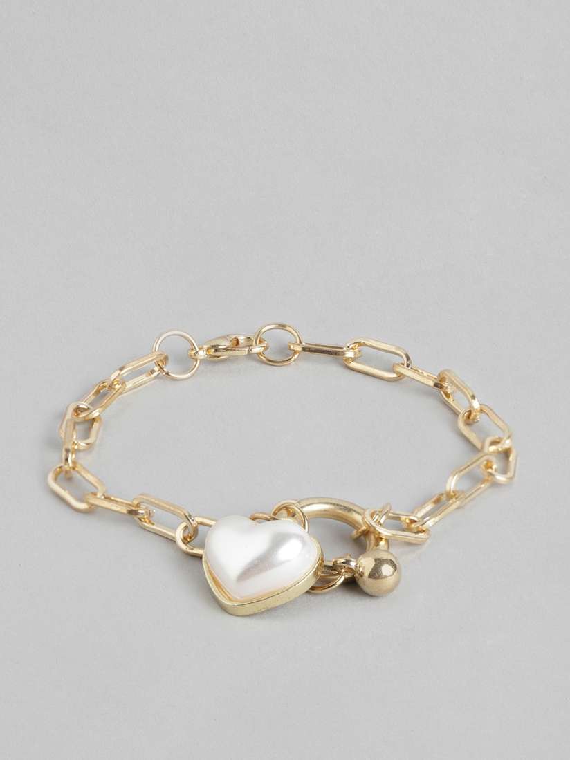 Buy Pipa Bella Women Gold Toned Beaded Link Bracelet Bracelet for Women 17390150 Myntra