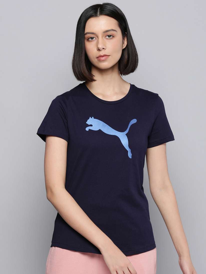 Navy blue puma t shirt online