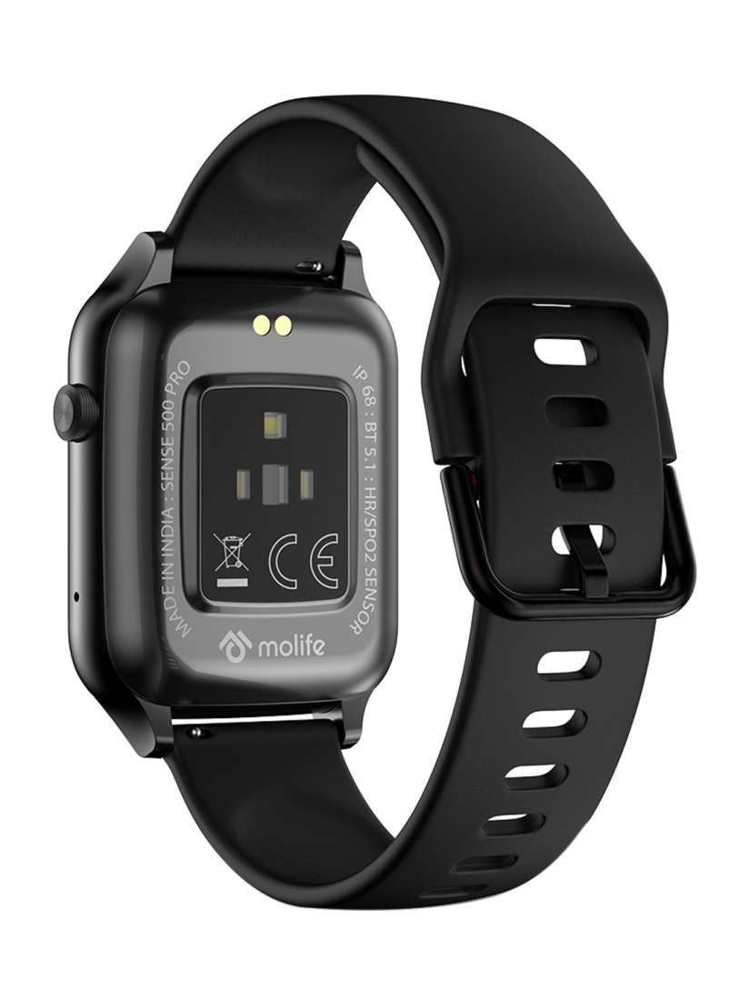 Buy molife Black Solid Sense 500 Pro 1.7Inch Bluetooth Calling with AI Assistances Smart Watch Smart Watches for Unisex 17397470 Myntra