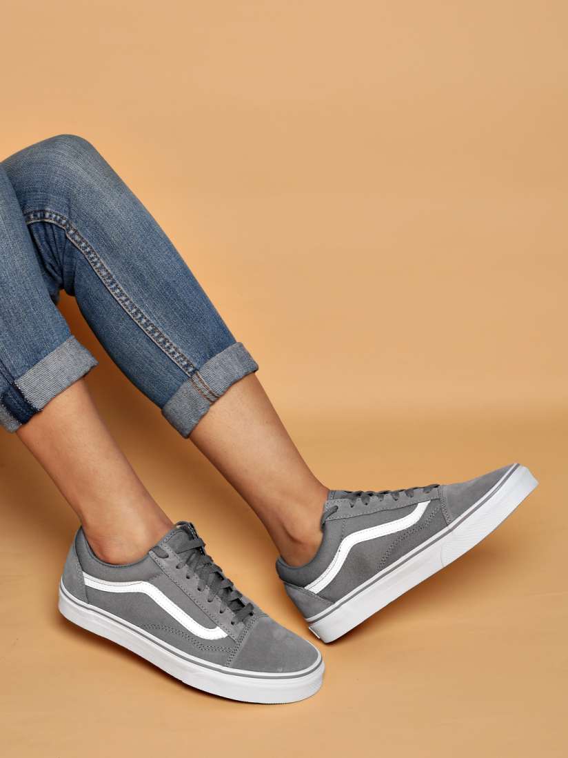 Womens vans old skool grey outlet