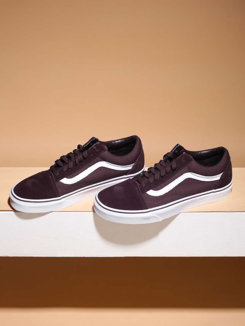 Ladies burgundy vans shop