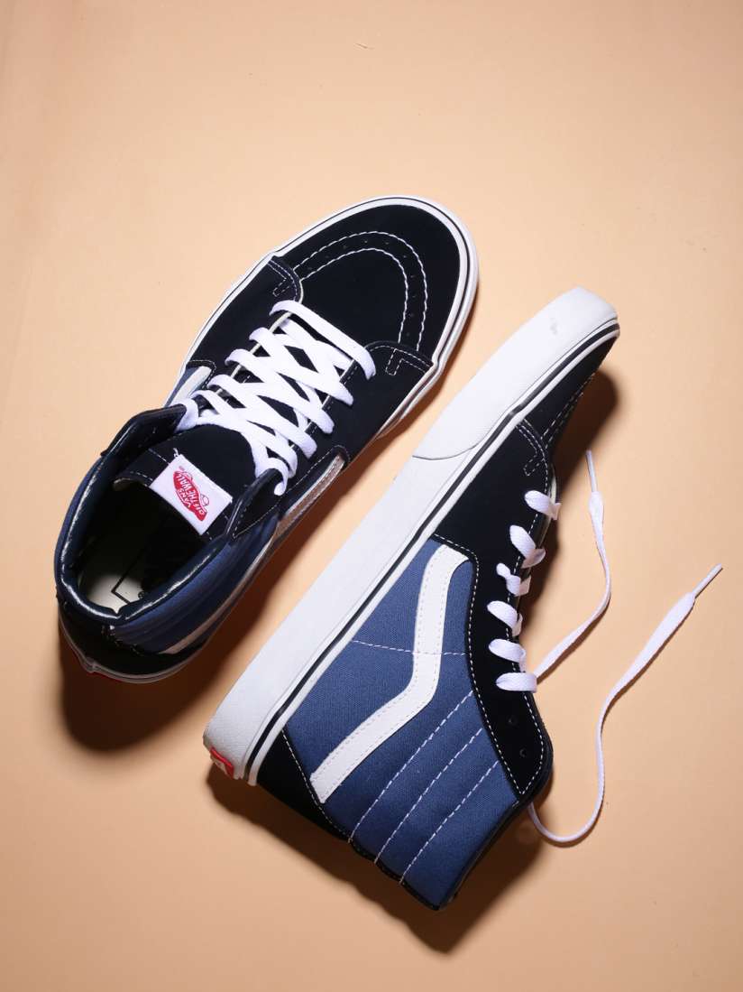 Buy Vans Unisex Blue Colourblocked High Top SK8 HI Skateboard Shoes Casual Shoes for Unisex 1741092 Myntra