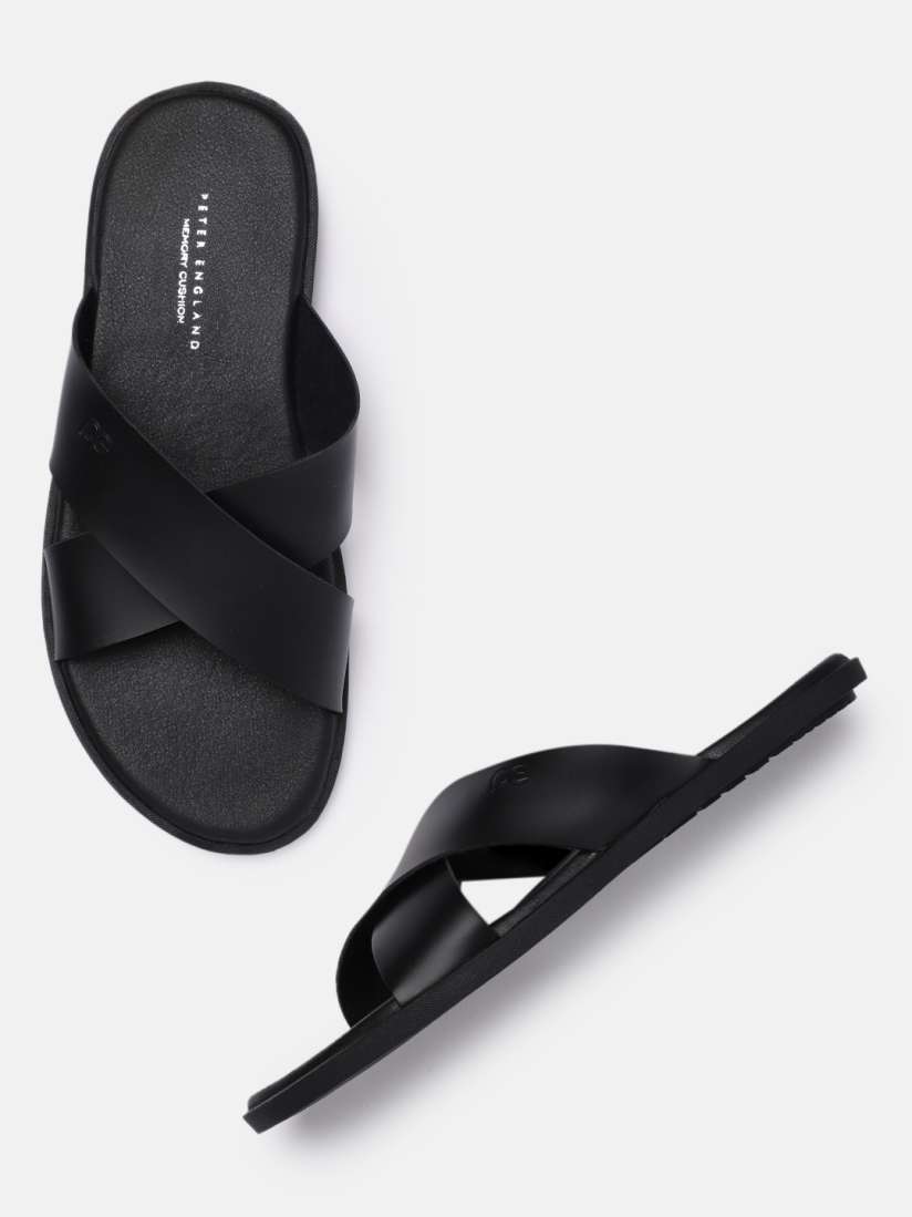 Buy Peter England Men Black Rubber Comfort Sandals Sandals for Men 17414594 Myntra