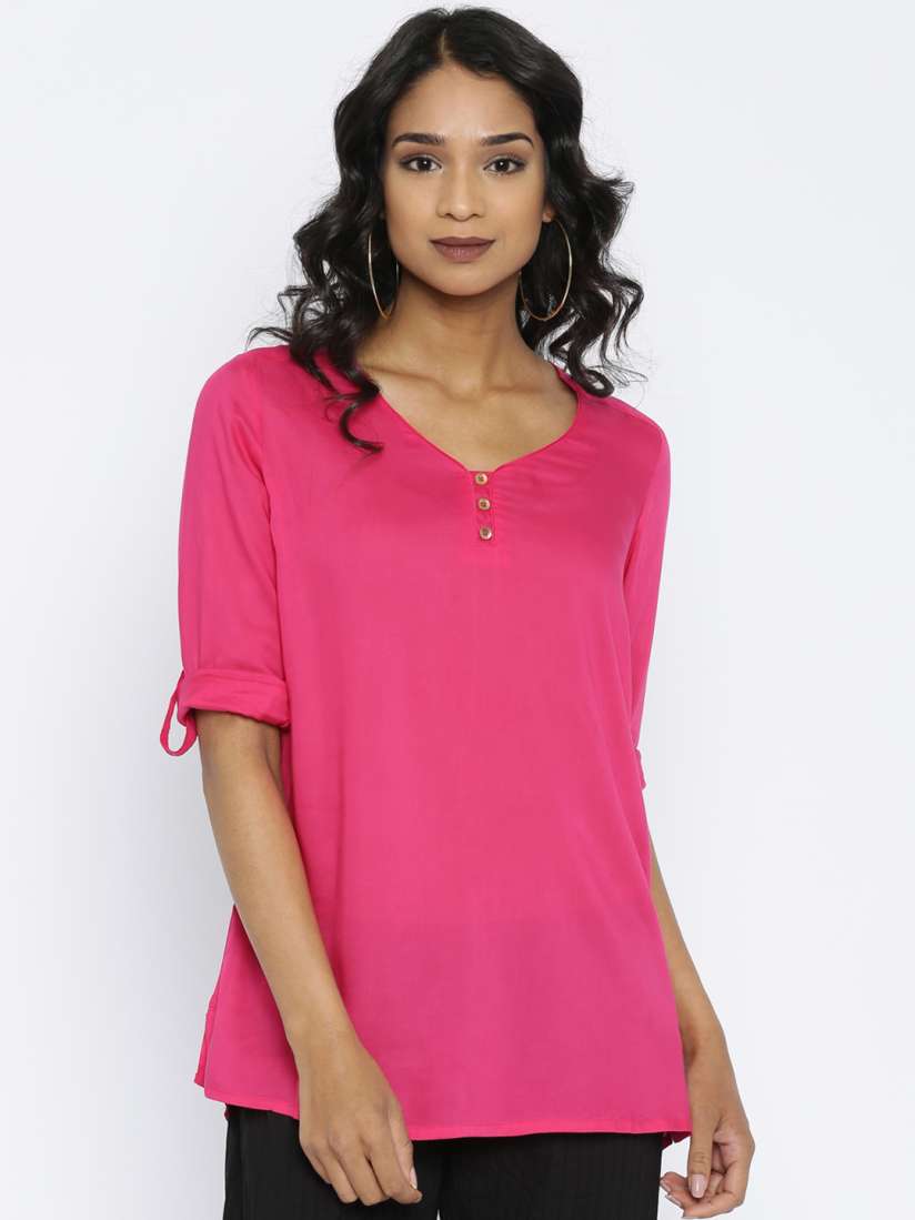 Buy Melange By Lifestyle Pink Kurti Kurtis for Women Myntra