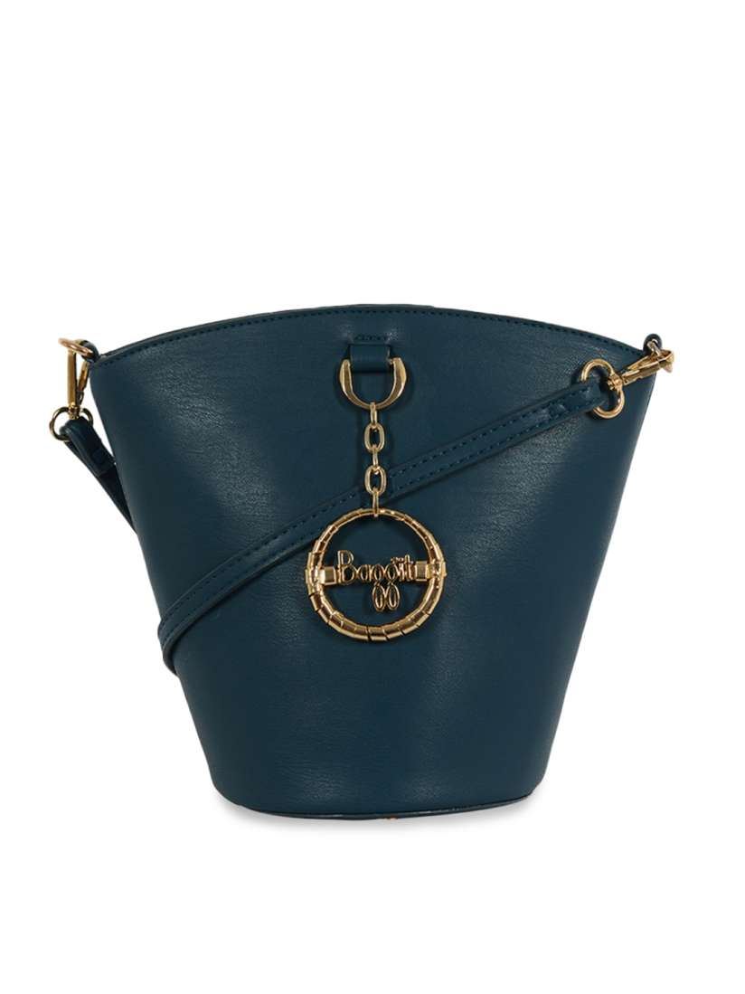 Buy Baggit teal Green Textured Structured Sling Bag Handbags for Women 17433006 Myntra