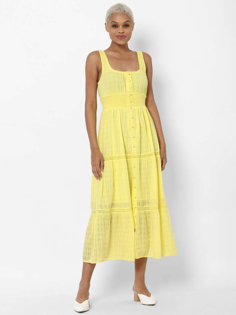 Yellow dress american eagle discount