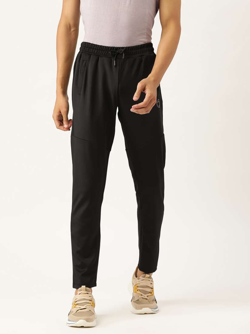 Buy Truerevo Men Black Solid Running Rapid Dry Cropped Track Pants Track Pants for Men 17436676 Myntra